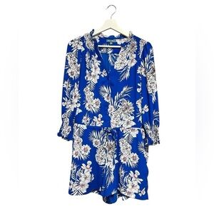 🆕 FLEUR BLEUE Floral Jumpshort Long Sleeve